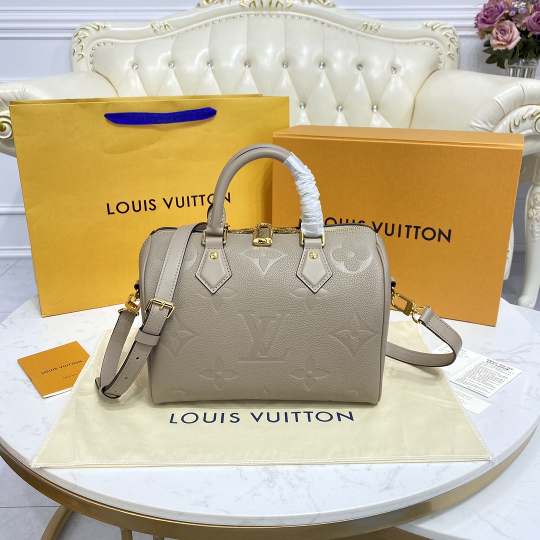 Louis Vuitton SPEEDY BANDOULIERE 25 Monogram Handbag M59273 Tourterelle